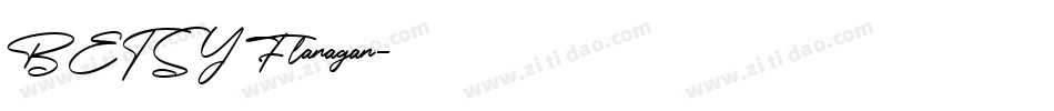 BETSY Flanagan字体转换
